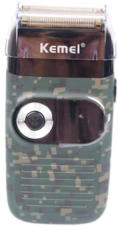 Kemei KM-2026 Elektrische Cordless Razor Scheerapparaat Twin Blade Reciprocating Scheren Machine Oplaadbare Heren Elektrische Scheerapparaten Scheermes zwart geen doos