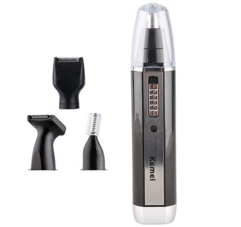 Kemei KM-6630 4 in 1 Neus Wenkbrauw Baard Trimmer Oplaadbare Elektrische Scheerapparaat Neus Oor Trimmer Met Tempel cut voor Mannen