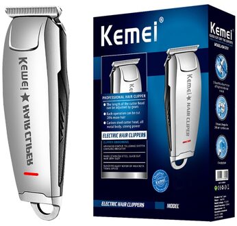Kemei Mannen Snoerloze Elektrische Redeneren Tondeuse Quick Cut Tondeuse Scheren Machine Professionele Styling Trimmer 40D met doos