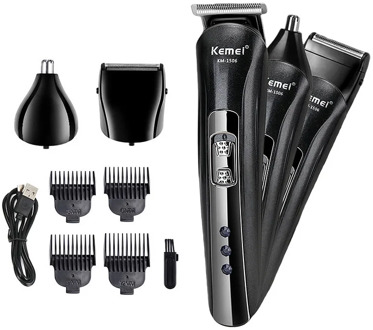 Kemei Professional Hair Clipper Display Men's Grooming Low Noise Clipper Titanium Ceramic Blade Adult Razor Rechargeable Use F30
