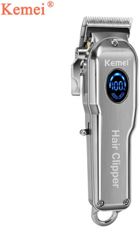 Kemei Professional Hair Clipper Men Electric Hair Trimmer LCD Hair Adjustable Cutter Haircut Machine Barber shop Trimmer KM-2002