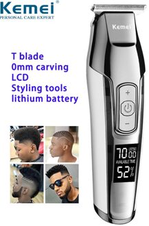 Kemei Professionele Elektrische Tondeuse Oplaadbare Draadloze Tondeuse Baard Scheerapparaat Haar Snijmachine Haar Snijder Kapper KM-5027