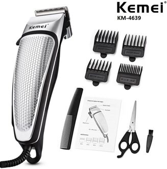 Kemei Tondeuse Heren Elektrische Trimmer Kapper Clippers Professionele Baard Trimmer Plug-In Kapsel Machine KM-4639