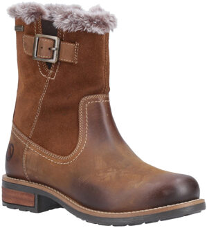 Kemerton Leren Dames Tan Winter Middelhoge Laarzen Bruin - EU 42 / UK 8