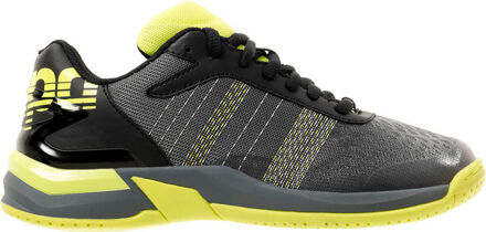 Kempa Attack Contender Caution Junior handbalschoenen  Sportschoenen - Maat 35 - Unisex - grijs/zwart/geel