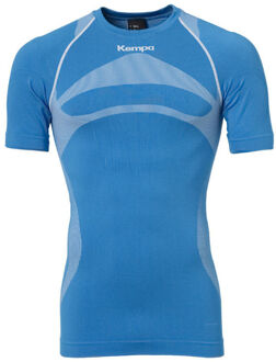 Kempa Attitude pro shortsleeve Kempablau / wit - M/L