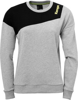 Kempa Caution Sweatshirt Women Light grau melange/schwar - XS