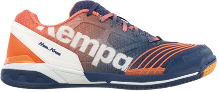 Kempa Schoenen Attack One Blauw/Oranje/Wit Deep blue / lime geel - 13