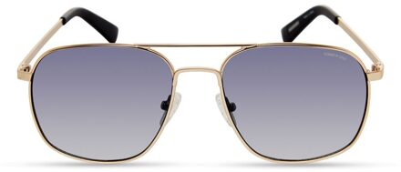 Kenneth Cole Aviator Metalen Montuur Zonnebril Zilver - One Size