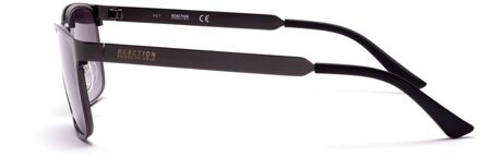 Kenneth Cole Rechthoekige Metalen Zonnebril Donkergrijs - One Size