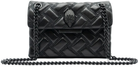 Kensington Drench Mini schoudertas van quilted leer Zwart - 1 maat
