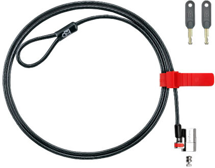 Kensington kabelslot: ClickSafe® Laptopslot - Keyed Different - Zwart