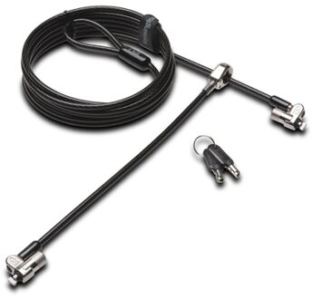Kensington MicroSaver® 2.0 Twin-Laptopslot Met Sleutel - Computerbeveiliging