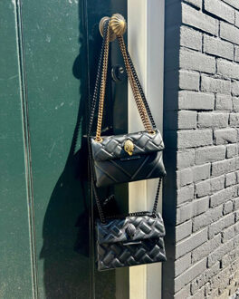 Kensington Mini schoudertas van leer Zwart - 1 maat