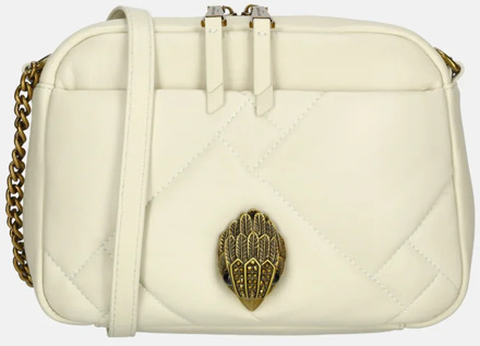 Kensington puff camera crossbody tas bone Ecru