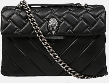 Kensington schoudertas van quilted leer Zwart - 1 maat