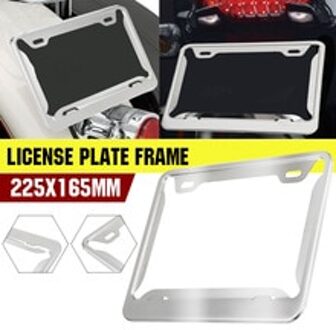 Kentekenplaathouder Frame Geschikt Voor Spanje Motorfiets Kenteken Plaat Rvs 22.5X16.5Cm Rvs