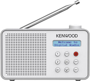 Kenwood CRM25DABW DAB radio Wit