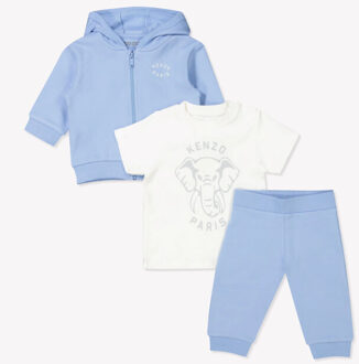 Kenzo Baby unisex joggingpak in Lichtblauw - 74