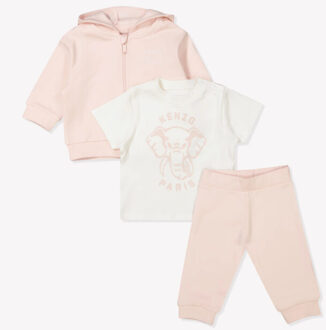 Kenzo Baby unisex joggingpak in Roze - 68