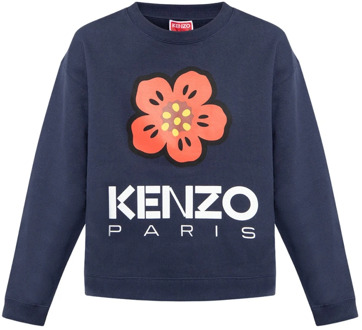 Kenzo Bedrukte sweatshirt Kenzo , Blue , Dames - L,Xs