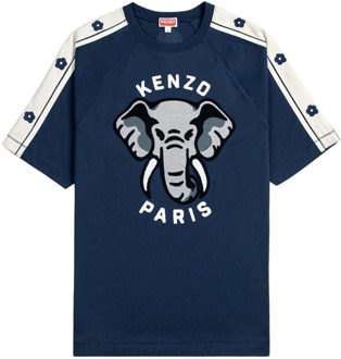 Kenzo Blauw Kleurblok Overhemd voor Heren Kenzo , Blue , Heren - S