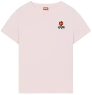 Kenzo Bloem Crest T-shirt Kenzo , Pink , Dames - L,M,S,Xs