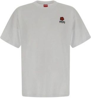 Kenzo Bloemen Crest T-shirt Kenzo , White , Heren - S