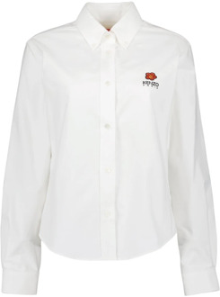 Kenzo Bloemen Klassiek Overhemd Kenzo , White , Dames - L