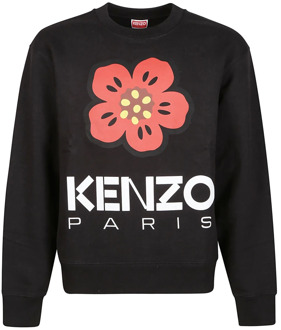 Kenzo Boke Bloemen Sweatshirt Kenzo , Black , Heren - M,S