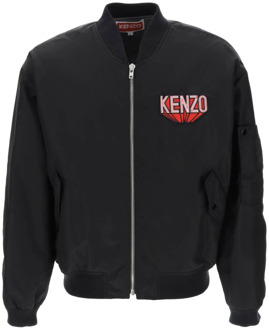 Kenzo Bomber Jackets Kenzo , Black , Heren - L