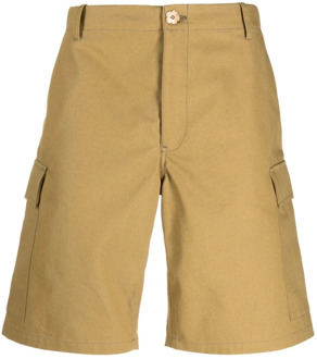 Kenzo Cargo Shorts met werkbroek-geïnspireerd ontwerp Kenzo , Green , Heren - Xs,3Xs,2Xs