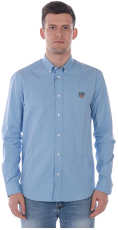 Kenzo Casual Button-Up Overhemd Kenzo , Blue , Heren - XL