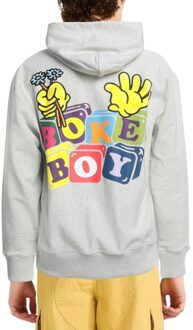 Kenzo gekleurde bloklogo grijze hoodie Grijs - L