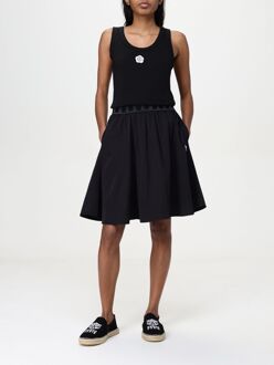 Kenzo Geribbelde Mouwloze Tanktop Zwart