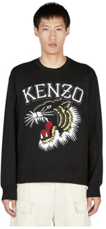 Kenzo Grafische Tiger Sweatshirt Kenzo , Black , Heren