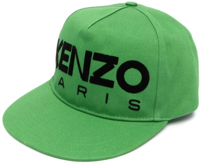 Kenzo Groene Logo Baseball Cap Kenzo , Green , Heren - ONE Size