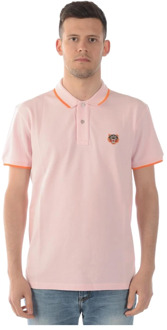 Kenzo Heren Tiger Polo Shirt - Tijdloze Stijl Kenzo , Pink , Heren