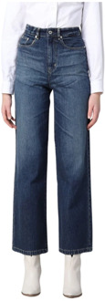 Kenzo Hoge Taille Indigo Denim Jeans Kenzo , Blue , Dames - W27,W26