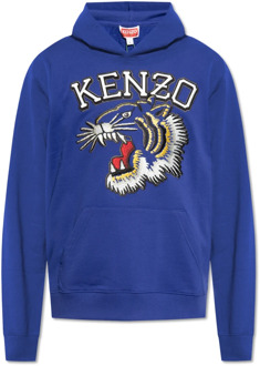 Kenzo Hoodie met logo Kenzo , Blue , Heren - Xl,L,M,S