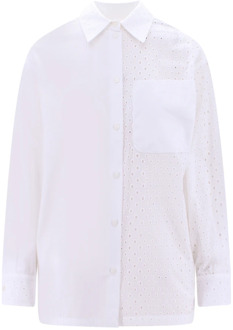 Kenzo Kanten Katoenen Overhemd Kenzo , White , Dames - M,S