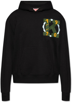 Kenzo Katoenen hoodie Kenzo , Black , Heren - Xl,L,M,S