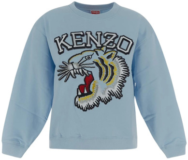 Kenzo Katoenen Sweatshirt Kenzo , Blue , Dames - M,Xs