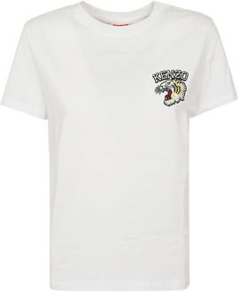 Kenzo Klassieke Tiger T-Shirt Kenzo , White , Dames - M,S,Xs