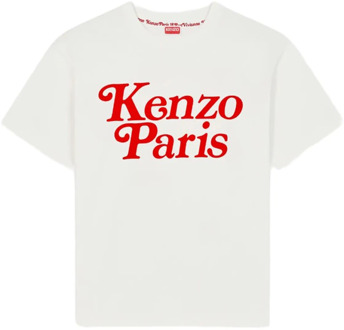 Kenzo Korte Mouw T-Shirt Kenzo , White , Dames - XL