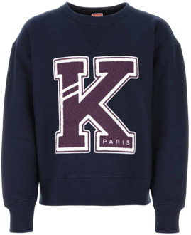 Kenzo Midnight Blue Varsity Sweatshirt Kenzo , Blue , Heren - Xl,L,M,S