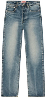 Kenzo Moderne Man Straight Jeans Kenzo , Blue , Heren - W30,W28,W31,W29,W32,W33