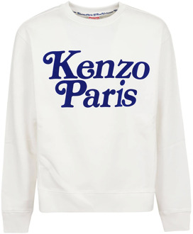 Kenzo Off White Sweatshirt Kenzo , White , Heren - Xl,M