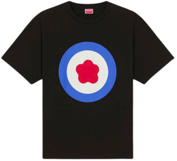 Kenzo Oversize Target Noir T-shirt Kenzo , Black , Heren - Xl,L,M,S