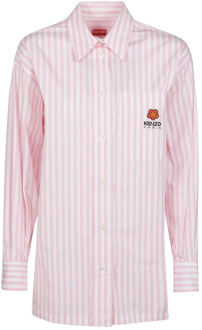 Kenzo Oversized Longsleeve Shirt Rose Clair Kenzo , Pink , Dames - L,M